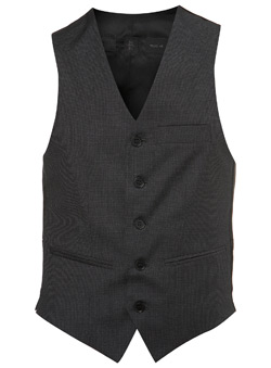 Black Label Grey Puppytooth Waistcoat