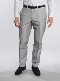 Black Label Grey Striped Trousers