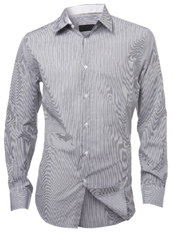 Burton Black Label Striped Slim Fit Shirt