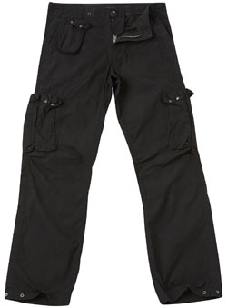 Black Multi Pocket Cargo Trousers