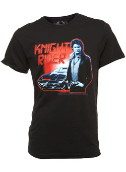 Black `night Rider`Printed T-Shirt