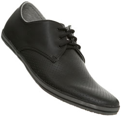 Black Perforated Toe Sports Shoe