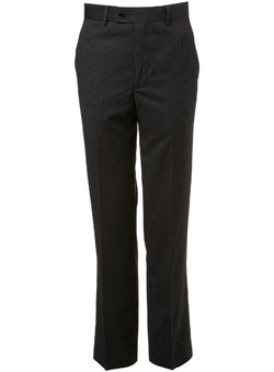 Burton Black Pinstripe Essential Suit Trousers