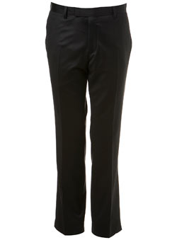 Black Premium Wool Suit Trousers