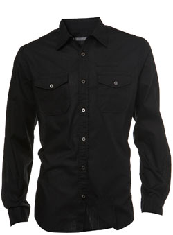 Burton Black Skipdent Regular Shirt