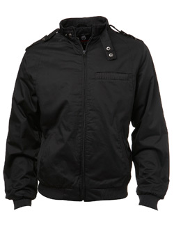 Black Smart Padded Biker Jacket