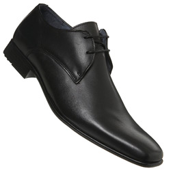 Black Square Toe Lace up Shoes