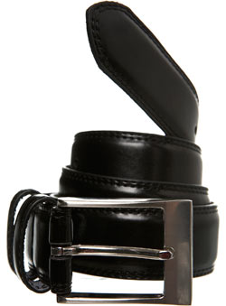 Burton Black Stitched Double Keeper Belt