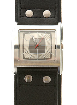 Burton Black Studded Cuff Watch