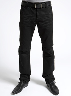 Black Tapered Slim Jeans