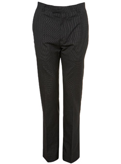 Burton Black Textured Smart Trousers