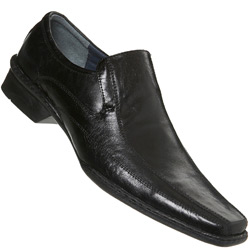 Burton Black Tramline Loafers