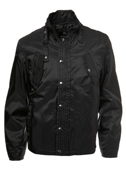 Black Utility Nylon Jacket