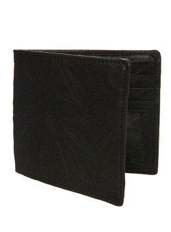 Burton Black Washed Leather Wallet