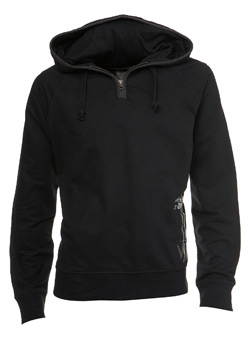 Burton Black Zip Neck Hoodie