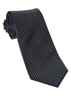 Burton Blue And Grey Circle Silk Tie