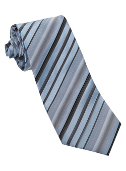 Burton Blue And Grey Multi Stripe Tie