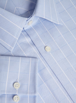 Burton Blue Check Premium Cotton Shirt