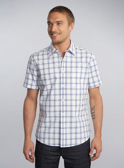 Burton Blue Check Short Sleeve Shirt