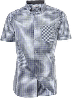 Burton Blue Minicheck Fitted Shirt