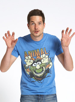 Blue Muppets Animal Retro T-shirt