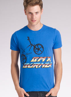 Blue `MX`Printed T-Shirt