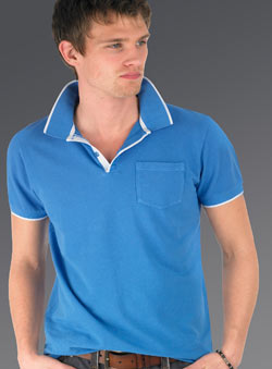 Burton Blue Pique Polo Shirt
