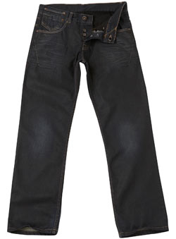 Blue Premium Coated Straight Jeans