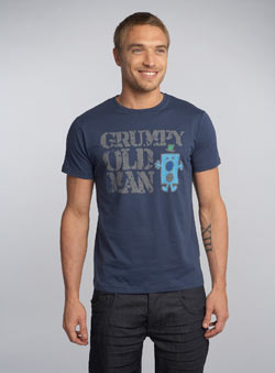 Burton Blue `r Grumpy`Printed T-Shirt