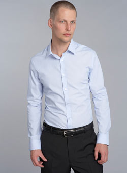 Burton Blue Stripe Fitted Shirt