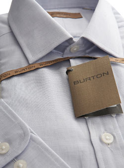Burton Blue Textured Premium Shirt