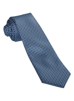 Burton Blue Textured Semi-Plain Tie