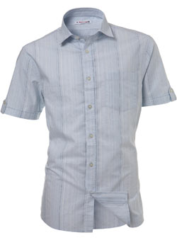 Burton Blue Textured Stripe Shirt