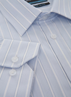 Blue White Stripe Non Iron Shirt