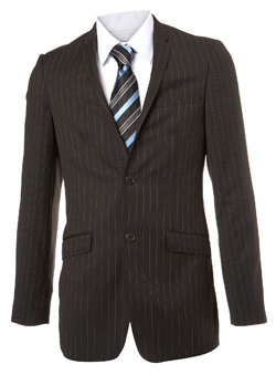Burton Brown Ben Sherman Stripe Suit Jacket