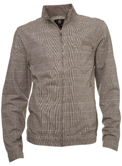 Brown Check Cotton Jacket