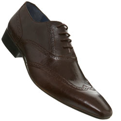 Brown Chisel Point Brogue