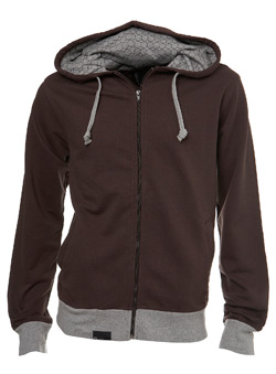 Burton Brown Geo Zip Thru Hoodie