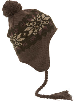 Burton Brown Knitted Inca Hat