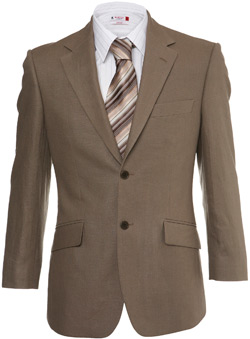 Brown Linen Suit Jacket