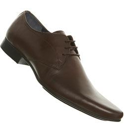 Brown Point Lace Up Shoes