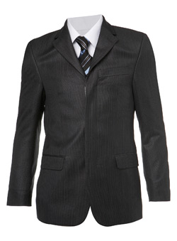 Charcoal Ben Sherman Pindot Suit Jacket