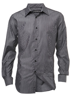Burton Charcoal Grey Pinstripe Heritage Shirt
