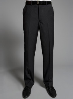 Burton Charcoal Pinstripe Suit Trousers