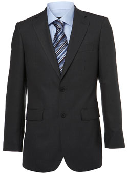 Burton Charcoal Regular Fit Essential Suit Jacket