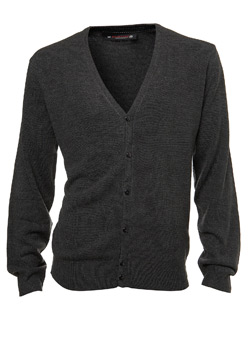Burton Charcoal Supersoft Knitted Cardigan