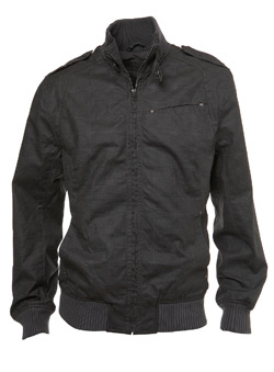 Coated Cotton Check Jacket