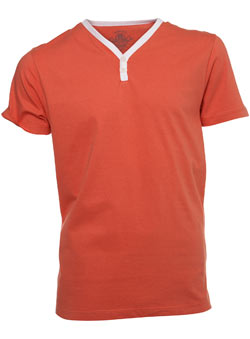 Burton Coral Contrast Y-Neck T-Shirt