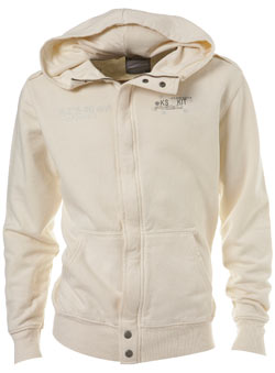 Burton Cream Embroided Print Zip Thru