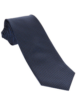Burton Dark Blue Textured Silk Tie